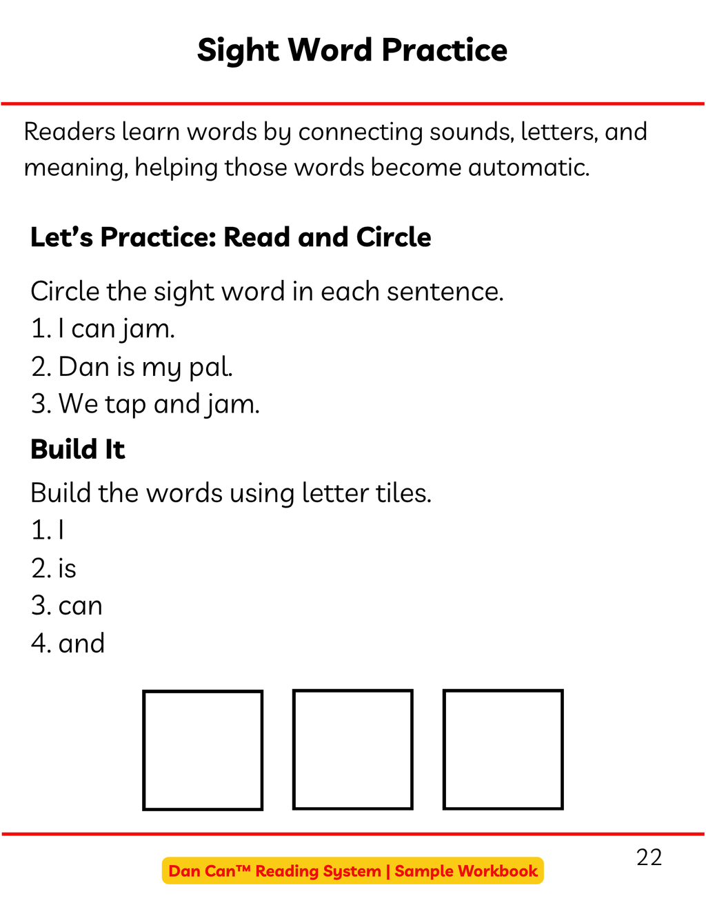 Dan Can™ Reading System